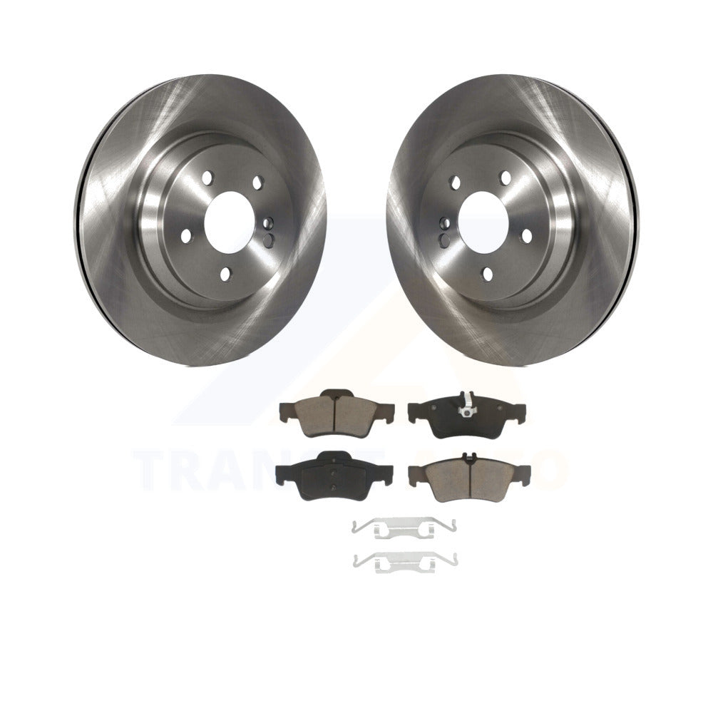 Rear Disc Brake Rotors And Ceramic Pads Kit For Mercedes-Benz S550 SL550 CL550 S600 S350 S400 CL600 S450 K8C-102016 by Transit Auto