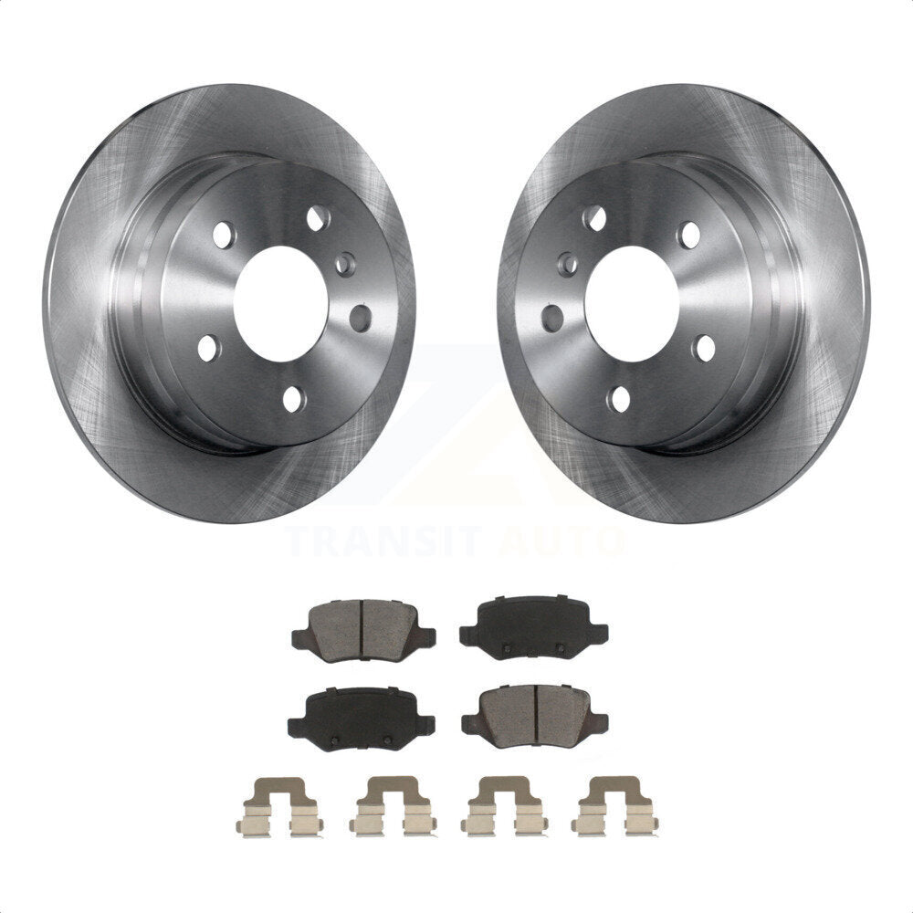 Rear Disc Brake Rotors And Ceramic Pads Kit For 2006-2011 Mercedes-Benz B200 K8C-102032 by Transit Auto