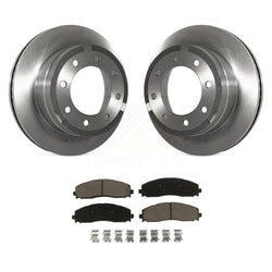 Rear Disc Brake Rotors And Ceramic Pads Kit For Ford F-250 Super Duty F-350 K8C-102034