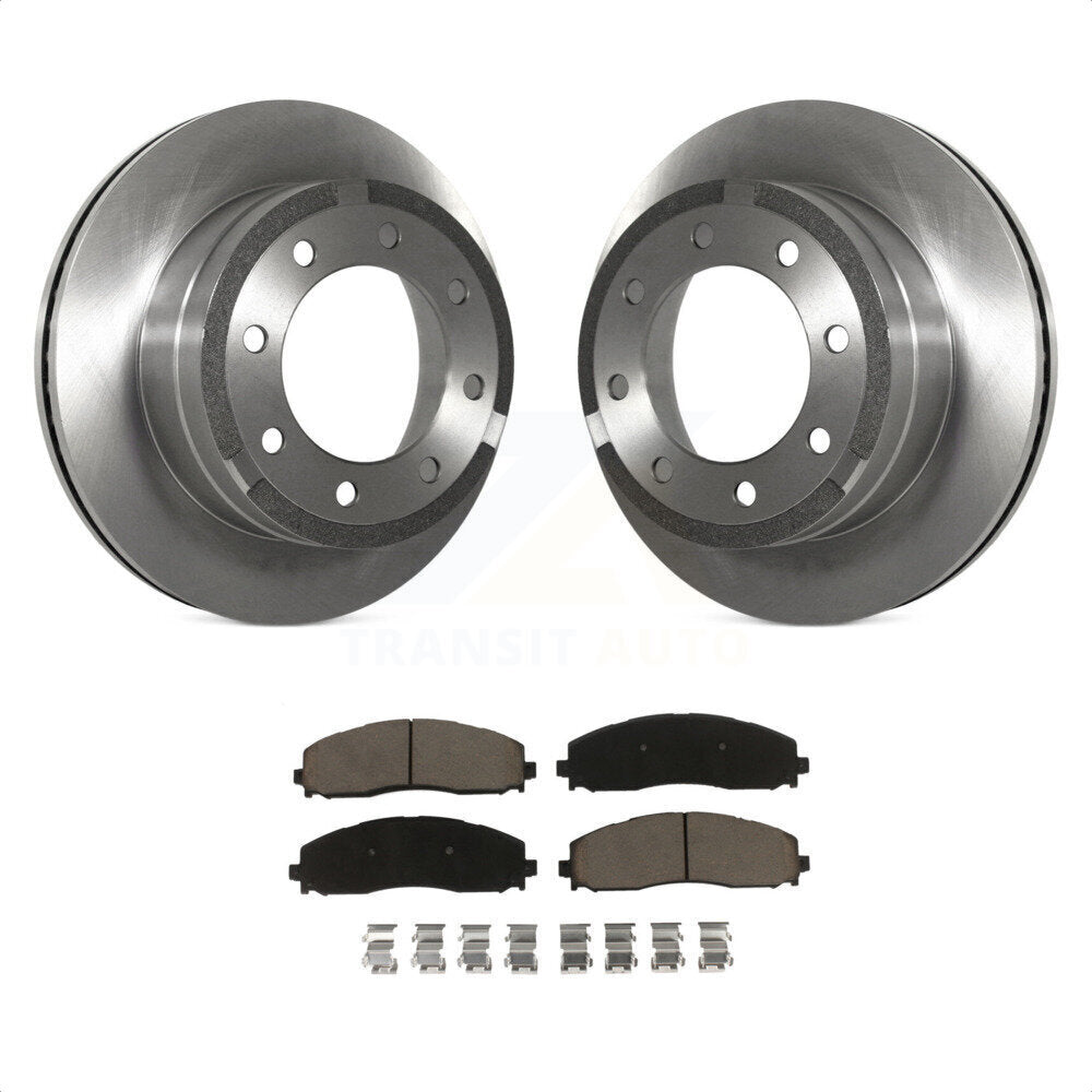 Rear Disc Brake Rotors And Ceramic Pads Kit For Ford F-250 Super Duty F-350 K8C-102034 by Transit Auto