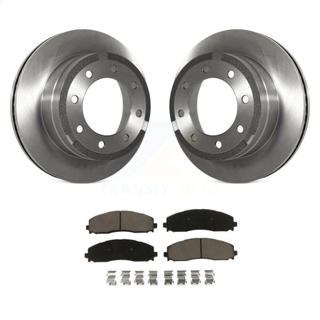 Rear Disc Brake Rotors And Ceramic Pads Kit For Ford F-250 Super Duty F-350 K8C-102034 by Transit Auto