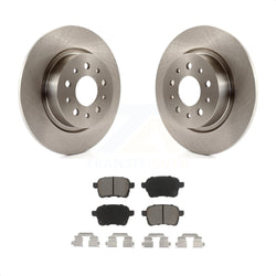 Rear Disc Brake Rotors And Ceramic Pads Kit For 2014-2020 Fiat 500L K8C-102037