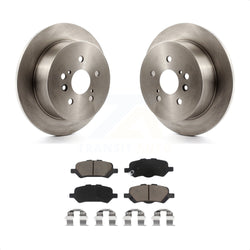 Rear Disc Brake Rotors And Ceramic Pads Kit For 2009-2016 Toyota Venza K8C-102051