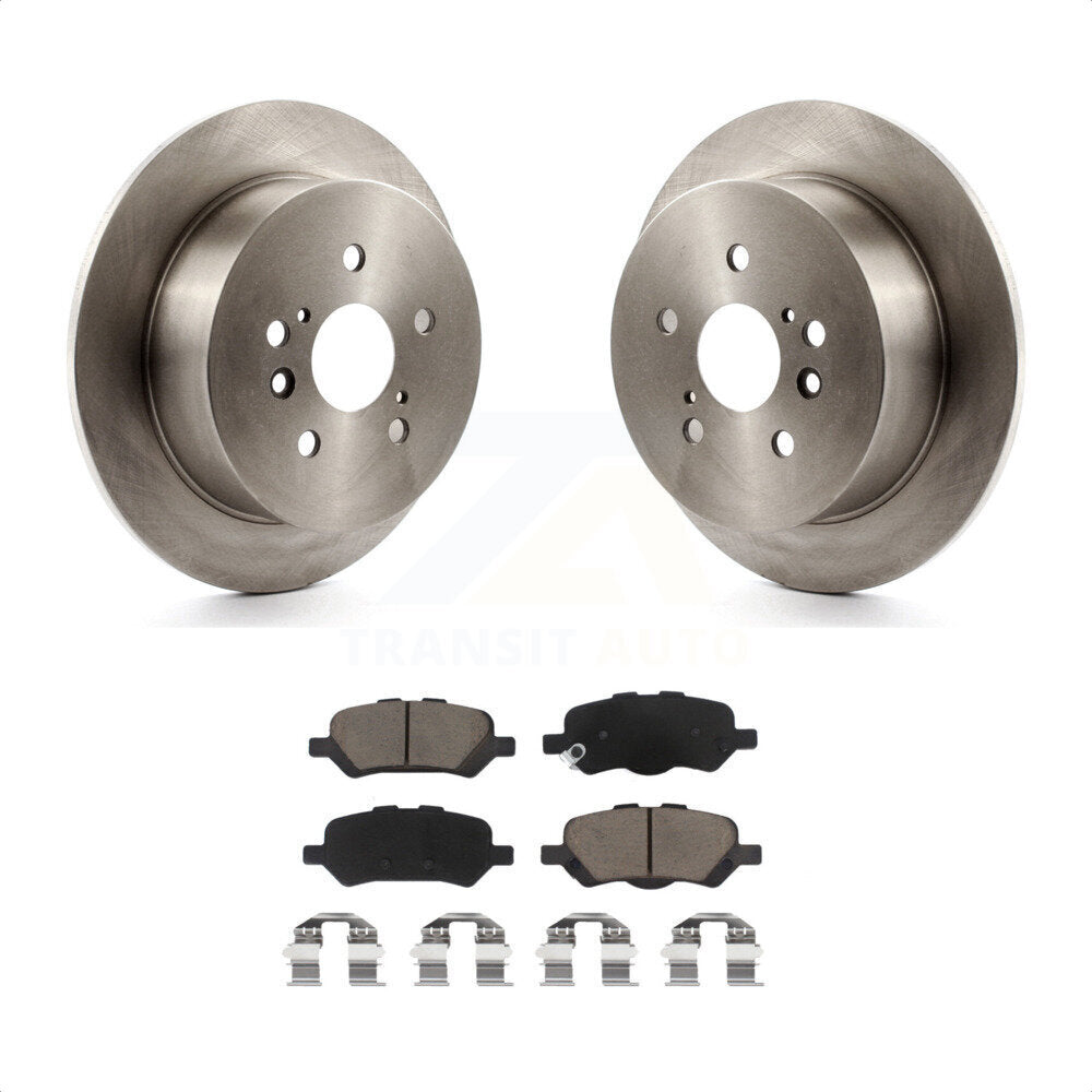 Rear Disc Brake Rotors And Ceramic Pads Kit For 2009-2016 Toyota Venza K8C-102051 by Transit Auto