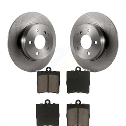 Rear Disc Brake Rotors And Ceramic Pads Kit For 2007-2008 Mercedes-Benz SLK280 With Sport Package K8C-102061