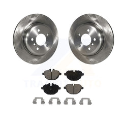 Rear Disc Brake Rotors And Ceramic Pads Kit For BMW 528i 535i xDrive 535d ActiveHybrid 5 K8C-102063