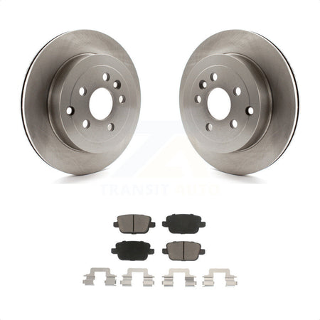 Rear Disc Brake Rotors And Ceramic Pads Kit For 2008-2011 Land Rover LR2 K8C-102064 by Transit Auto