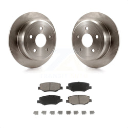 Rear Disc Brake Rotors And Ceramic Pads Kit For Jeep Wrangler JK K8C-102065
