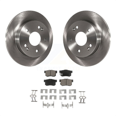 Rear Disc Brake Rotors And Ceramic Pads Kit For 1997-2001 Honda Prelude K8C-102081 by Transit Auto