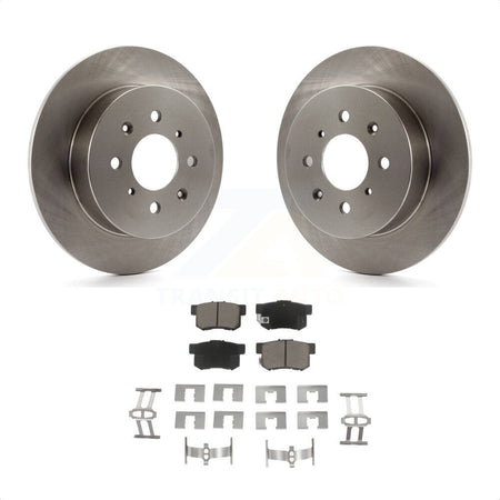 Rear Disc Brake Rotors And Ceramic Pads Kit For Honda Civic Acura EL K8C-102082 by Transit Auto