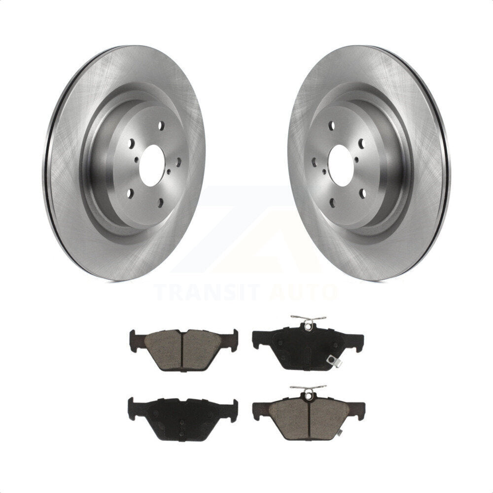 Rear Disc Brake Rotors And Ceramic Pads Kit For 2019-2022 Subaru Ascent K8C-102083 by Transit Auto