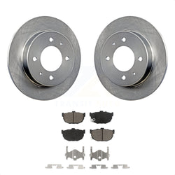 Rear Disc Brake Rotors And Ceramic Pads Kit For Hyundai Elantra Tiburon K8C-102084
