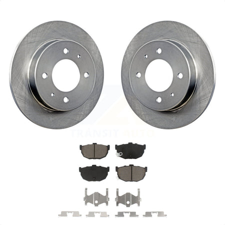 Rear Disc Brake Rotors And Ceramic Pads Kit For Hyundai Elantra Tiburon K8C-102084 by Transit Auto