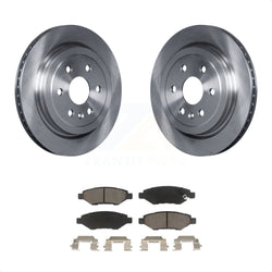 Rear Disc Brake Rotors And Ceramic Pads Kit For Cadillac SRX Saab 9-4X K8C-102086