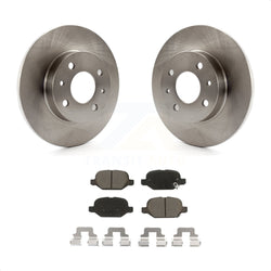 Rear Disc Brake Rotors And Ceramic Pads Kit For Fiat 500 K8C-102090