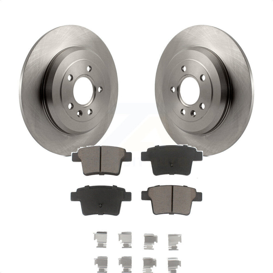 Rear Disc Brake Rotors And Ceramic Pads Kit For Ford Five Hundred Freestyle Taurus Mercury Montego X Sable K8C-102093 by Transit Auto