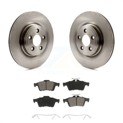 Rear Disc Brake Rotors And Ceramic Pads Kit For Jaguar XF XJ XK S-Type XJ8 Vanden Plas XKR XJR Super V8 K8C-102107