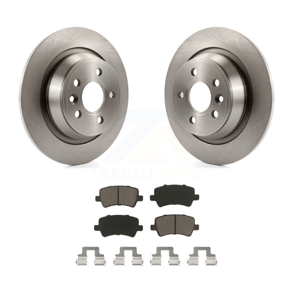 Rear Disc Brake Rotors And Ceramic Pads Kit For 2012-2015 Land Rover Range Evoque K8C-102114 by Transit Auto