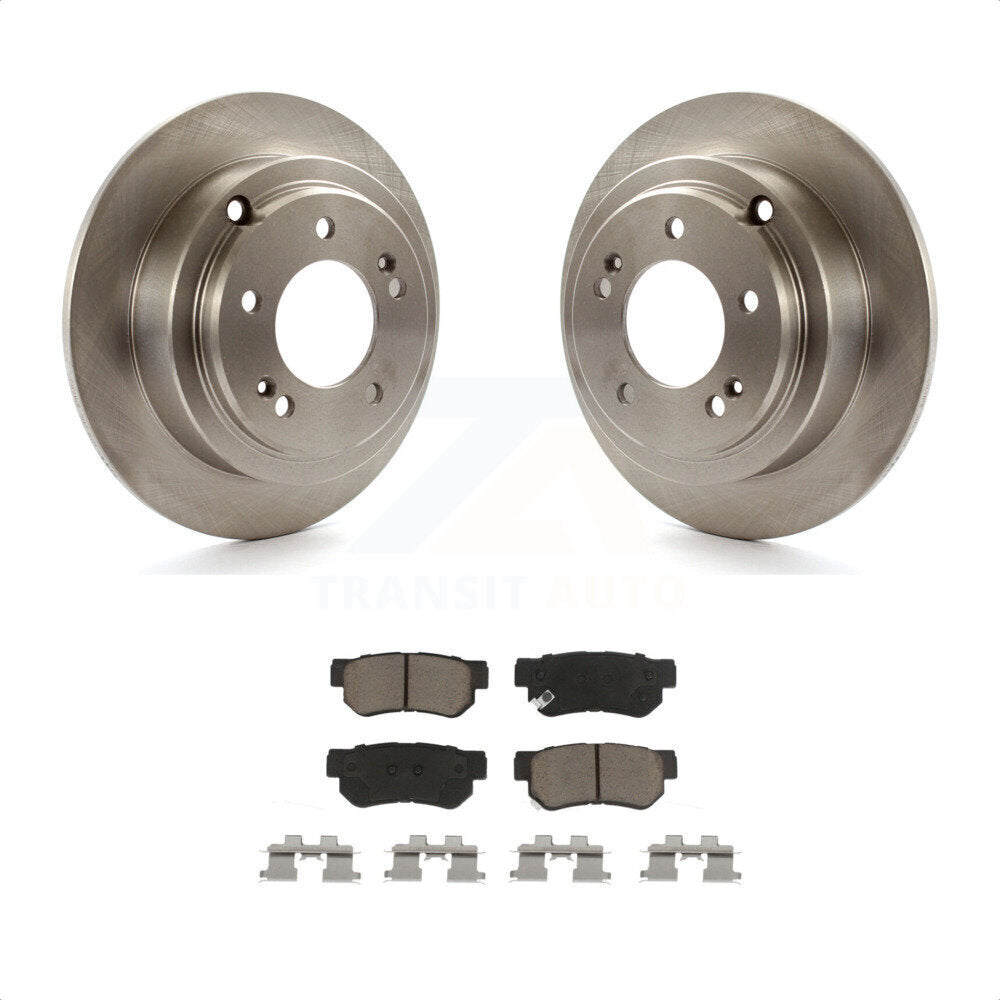 Rear Disc Brake Rotors And Ceramic Pads Kit For 2004-2006 Kia Amanti K8C-102125 by Transit Auto