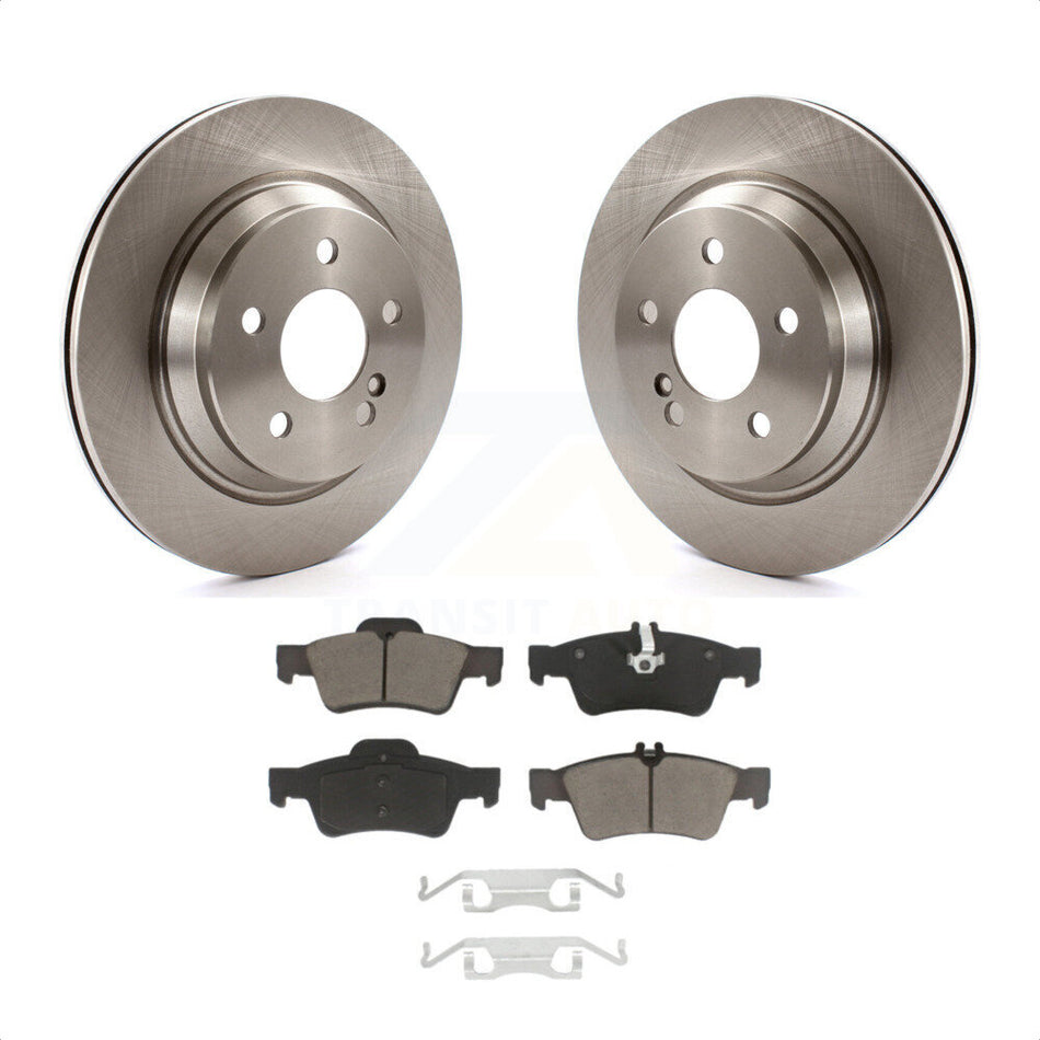 Rear Disc Brake Rotors And Ceramic Pads Kit For 2003-2006 Mercedes-Benz S430 S500 AWD K8C-102126 by Transit Auto