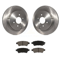 Rear Disc Brake Rotors And Ceramic Pads Kit For 2005-2012 Nissan Pathfinder K8C-102130