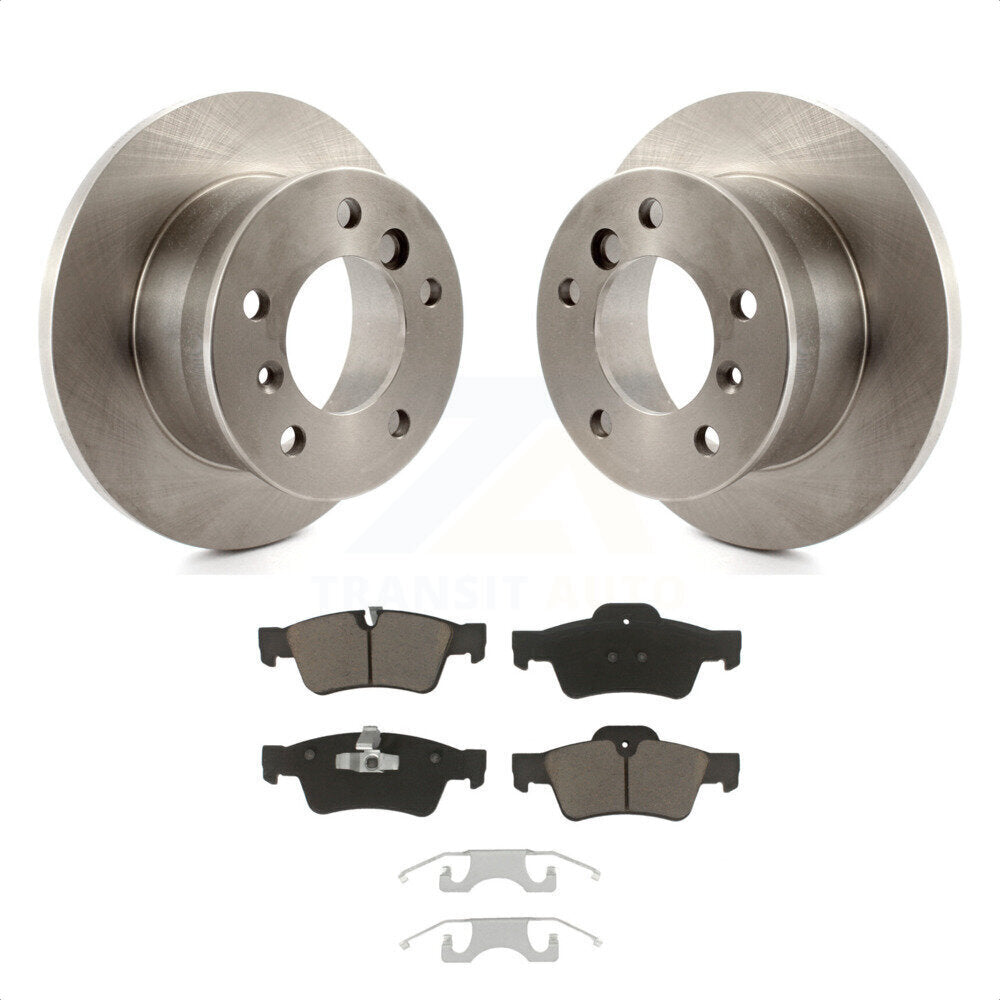 Rear Disc Brake Rotors And Ceramic Pads Kit For Mercedes-Benz G55 AMG K8C-102140 by Transit Auto