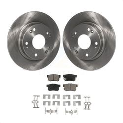 Rear Disc Brake Rotors And Ceramic Pads Kit For Honda Civic Acura ILX CSX K8C-102141