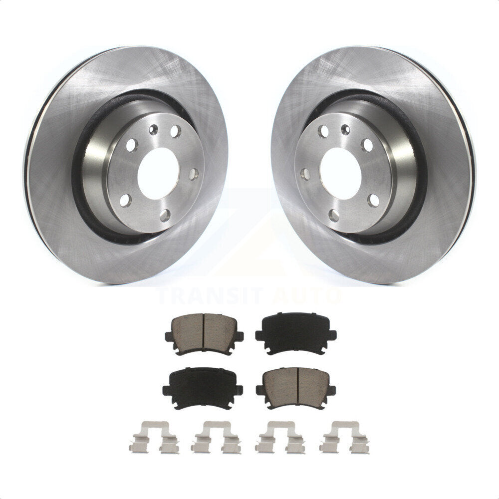 Rear Disc Brake Rotors And Ceramic Pads Kit For Audi TT Quattro RS K8C-102146 by Transit Auto