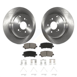 Rear Disc Brake Rotors And Ceramic Pads Kit For Honda Odyssey Pilot Acura MDX ZDX K8C-102150