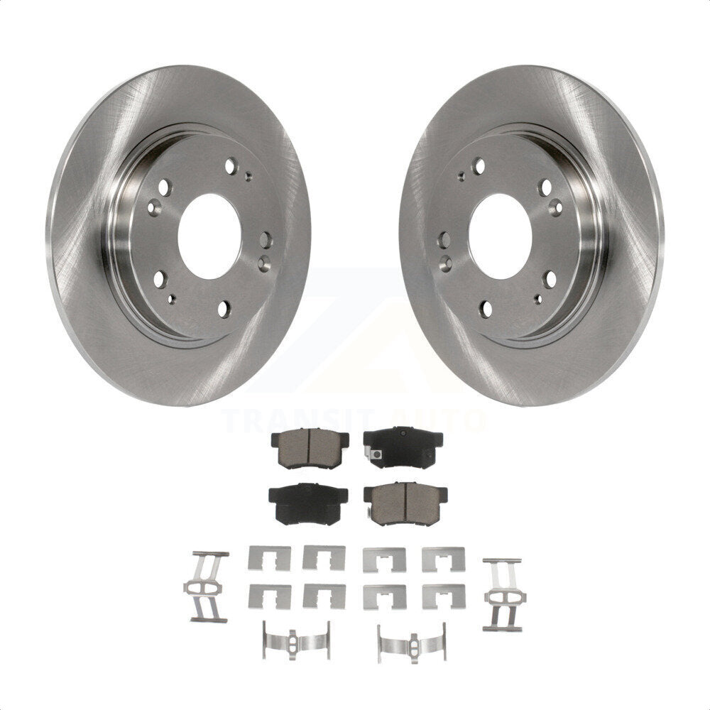 Rear Disc Brake Rotors And Ceramic Pads Kit For 2011-2015 Honda CR-Z K8C-102152 by Transit Auto