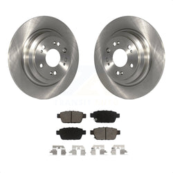 Rear Disc Brake Rotors And Ceramic Pads Kit For 2009-2014 Acura TL K8C-102154