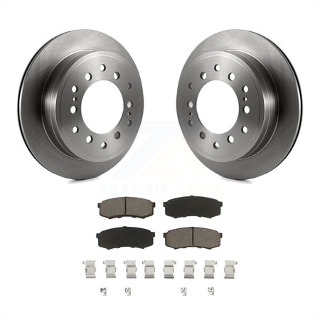 Rear Disc Brake Rotors And Ceramic Pads Kit For Toyota 4Runner Sequoia FJ Cruiser Lexus GX470 K8C-102161 by Transit Auto