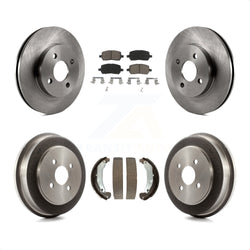 Front Rear Disc Brake Rotors Ceramic Pads And Drum Kit For Chevrolet Cobalt Saturn Ion Pontiac Pursuit K8C-102432
