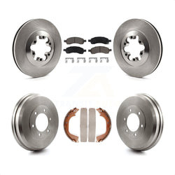 Front Rear Disc Brake Rotors Ceramic Pads And Drum Kit For Chevrolet Colorado GMC Canyon K8C-102485