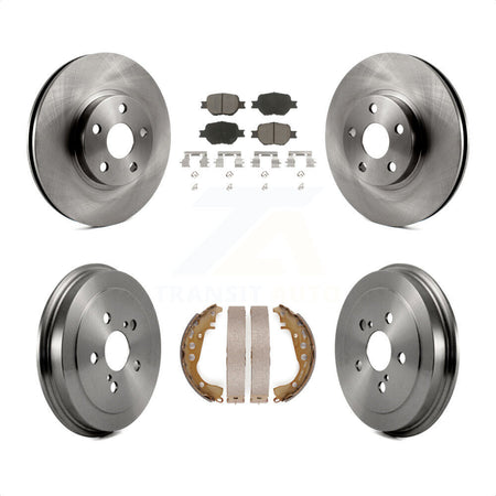 Front Rear Disc Brake Rotors Ceramic Pads And Drum Kit For Toyota Celica K8C-102543 by Transit Auto