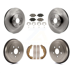 Front Rear Disc Brake Rotors Ceramic Pads And Drum Kit For Toyota Celica K8C-102544