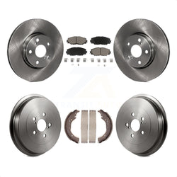 Front Rear Disc Brake Rotors Ceramic Pads And Drum Kit For Toyota Corolla K8C-102569