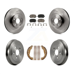 Front Rear Disc Brake Rotors Ceramic Pads And Drum Kit For Toyota Corolla K8C-102575