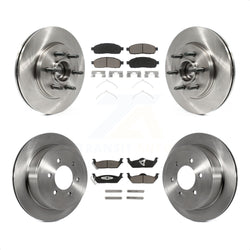 Front Rear Disc Brake Rotors And Ceramic Pads Kit For Ford F-150 Lincoln Mark LT RWD K8C-102638