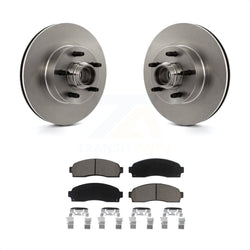 Front Disc Brake Rotors Hub Assembly And Ceramic Pads Kit For Ford Ranger Mazda B2300 B3000 B4000 K8C-102713