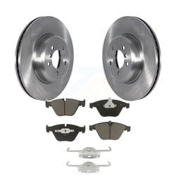 Front Disc Brake Rotors And Ceramic Pads Kit For 2012 BMW 335i Convertible Coupe With Blue Painted Calipers K8C-102989