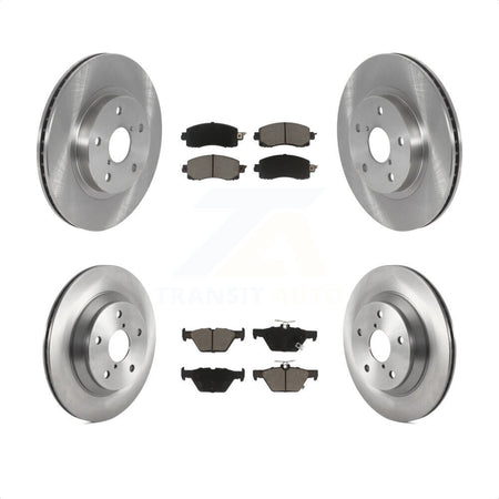 Front Rear Disc Brake Rotors And Ceramic Pads Kit For Subaru Forester K8C-102993 by Transit Auto