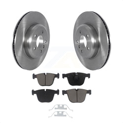 Rear Disc Brake Rotors And Ceramic Pads Kit For BMW 740Li 740i 535i GT xDrive ActiveHybrid 7 K8C-103021