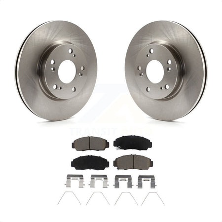 Front Disc Brake Rotors And Ceramic Pads Kit For Honda Civic K8C-103027 by Transit Auto