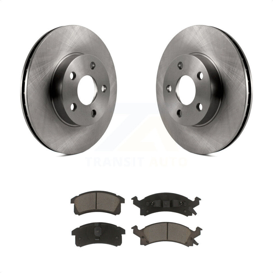 Front Disc Brake Rotors And Ceramic Pads Kit For Chevrolet Cavalier Pontiac Sunfire Grand Am Buick Skylark Corsica Oldsmobile Achieva Beretta Sunbird Cutlass Calais K8C-103030 by Transit Auto