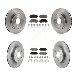 Front Rear Disc Brake Rotors And Ceramic Pads Kit For 2019-2019 Nissan Rogue Sport Qashqai With Manual Parking SL K8C-103039