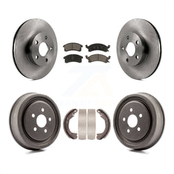 Front Rear Disc Brake Rotors Ceramic Pads And Drum Kit For 2003 Chevrolet Cavalier With 225mm x 45mm Size K8C-103075
