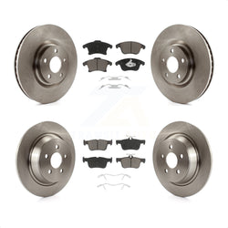 Front Rear Disc Brake Rotors And Ceramic Pads Kit For 2019-2020 Ford Police Responder Hybrid SSV Plug-In K8C-103113