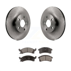 Front Disc Brake Rotors And Semi-Metallic Pads Kit For Chevrolet Cavalier Pontiac Sunfire Grand Am Buick Skylark Corsica Oldsmobile Achieva Beretta Sunbird Cutlass Calais K8F-100005