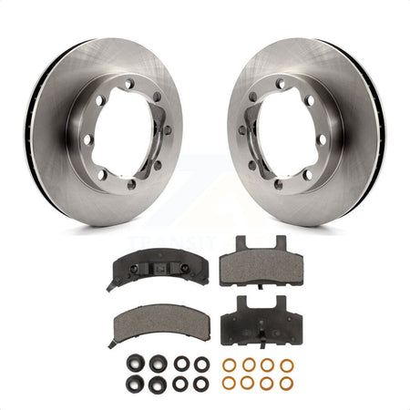 Front Disc Brake Rotors And Semi-Metallic Pads Kit For K1500 Suburban GMC Chevrolet K2500 K8F-100008 by Transit Auto